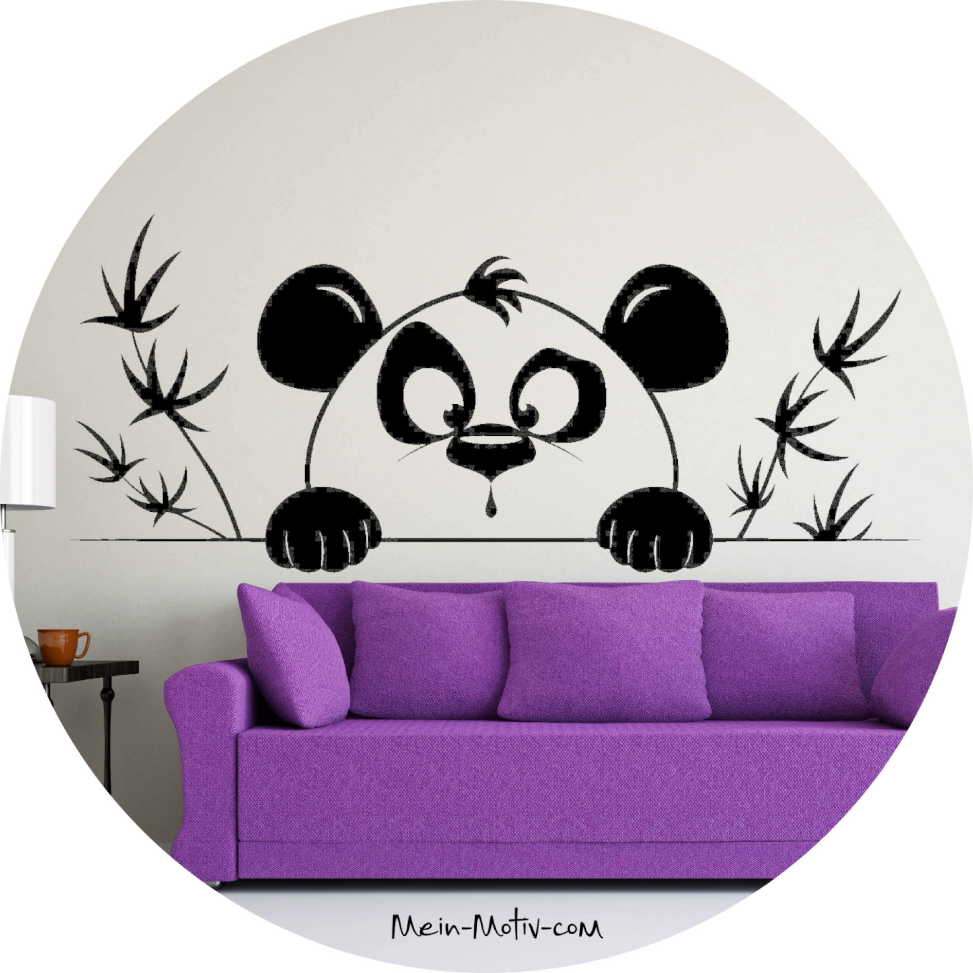 Wandtattoo 37088 Panda-Baby